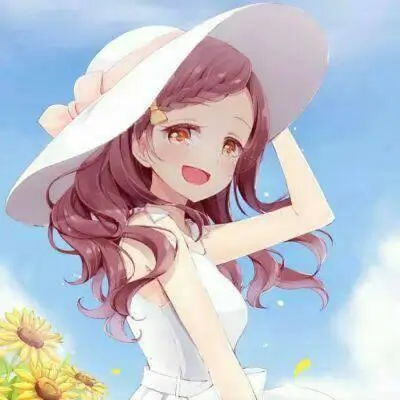 紫发渐变动漫头像女